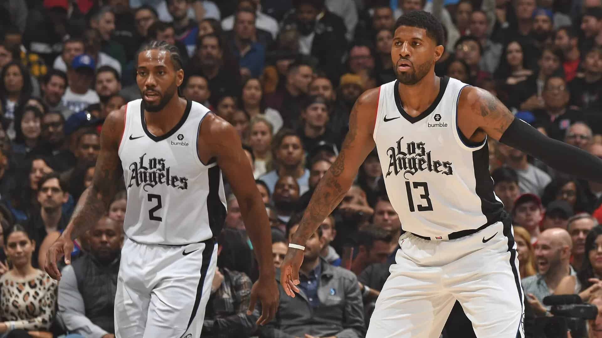 Kawhi Leonard et Paul George sous le maillot des Clippers