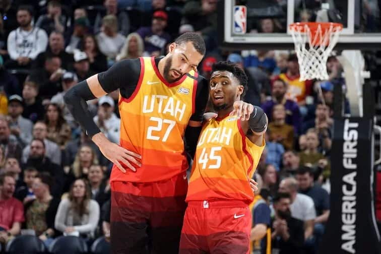 Rudy Gobert et Donovan Mitchell