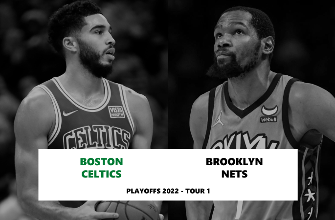 Preview Playoffs 2022 en NBA avec un tour 1 qui oppose les Celtics de Boston contre les Brooklyn Nets