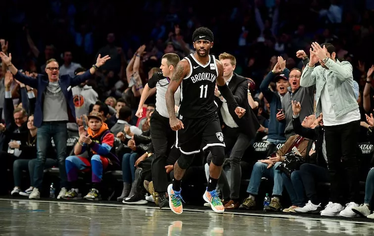 Kyrie Irving qui a loupé une bonne partie de la saison 2019-2020 avec les Nets de Brooklyn