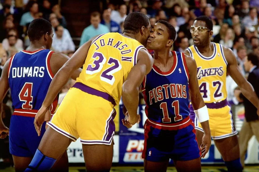 meneur NBA Magic Johnson Isiah Thomas